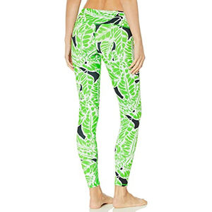 Leggings de yoga avec logo imprimé personnalisé pour femmes 2024 Faites votre conception Position de taille Leggings de course en gros - Product Image 4