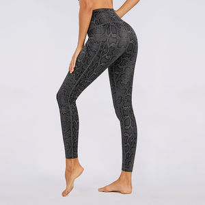Custom High-Waisted Yoga Pants for Women Plus Size Sports <b>Leggings</b> with <b>Pocket</b> Mid-Waist Solid Pattern Fitness Pants - Product Image 6