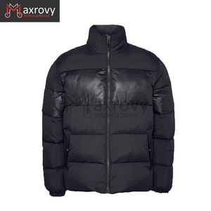 Coupe-vent personnalisé pour hommes, veste bombardier coupe-vent de printemps et d'automne, nouveau design, manteaux en toile rembourrés, vêtements d'extérieur avec broderie - Product Image 6