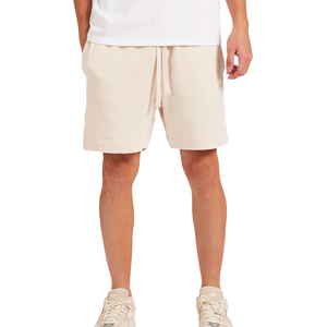 Fabricación al por mayor Negro Azul blanco 350G suéter de algodón Terry Loose Fit Simple sólido corto para hombres - Product Image 4