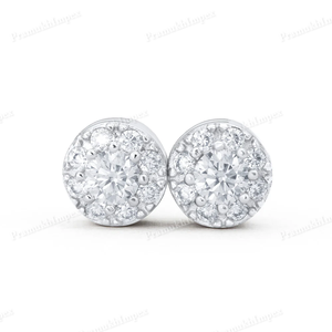 Wholesale Customized Unisex VVS Moissanite Cut Diamond Stud <b>Screw</b> <b>Back</b> <b>Earring</b> Solid Gold Plated Hip Hop Style <b>for</b> Gift - Product Image 4