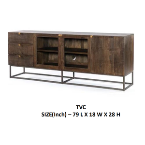 Meuble TV en bois de style traditionnel avec cadre en métal pour salon ou chambre à coucher meubles de maison pour hôtels prix de gros d'usine - Product Image 2