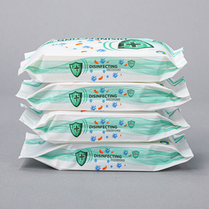 Kawaii, lot de 20 lingettes nettoyantes humides écologiques au parfum de citronnelle, feuilles douces et pratiques pour la famille et les bébés, 1 lot - Product Image 1