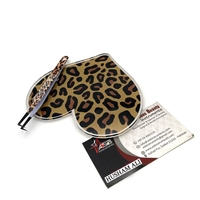 Carreaux de cils imprimés guépard durables pour pince à cils Concevez en gros vos propres carreaux de cils en acrylique personnalisés