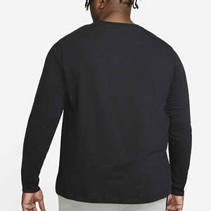 Camiseta de Entrenamiento de Alta Calidad para Hombre, con Logotipo Personalizado, Cuello Redondo, Manga Larga, Informal, de Punto, para Calentamiento al Aire Libre - Product Image 5