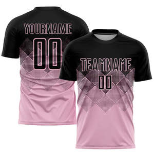 เสื้อฟุตบอลสั่งทำขายส่ง ผ้าโพลีเอสเตอร์ 100% ระบายอากาศได้ดี แห้งเร็ว พิมพ์ลายแบบซับลิเมชั่น พร้อมพิมพ์ชื่อทีม สำหรับผู้ใหญ่ทุกเพศ บริการ OEM - Product Image 5