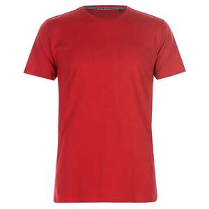 T-shirts basiques de couleur unie pour hommes, col rond, manches courtes, en coton doux, décontractés, pour tous les jours, vente en gros - Product Image 5