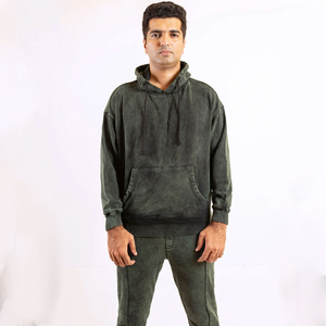 Ensemble de survêtement décontracté unisexe pour l'hiver 2025, lavage à l'acide, respirant, de haute qualité, logo personnalisé, 100% polyester, livraison par avion - Product Image 2