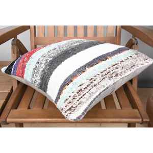 Multicolor Wool Kilim 18x18 Inch Decorative <b>Cushion</b> Woven Vintage Leaves Print Pattern Portable for Bedding Sofa <b>Christmas</b> Use - Product Image 4