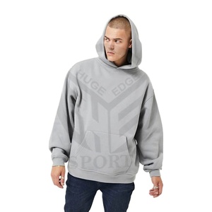 Luxury 100% Heavy Cotton 500gsm French Terry Hoodie Fabricación personalizada Sudadera de gran tamaño para hombre Tejido de punto Tallas grandes - Product Image 1