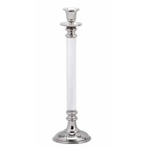 Candelabros cónicos de Metal decorativos de mesa, candelabro plateado y blanco para decoraciones de bodas, eventos y fiestas - Product Image 4