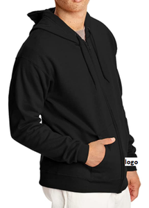 ขายส่งผู้ชายเต็มซิป Hoodie 50% ฝ้าย50% โพลีเอสเตอร์นำเข้าซิปปิดเครื่องล้างจัดหาจากบังคลาเทศ - Product Image 4