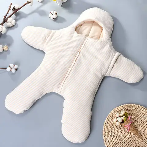 Lengan bayi musim dingin Kantung tidur katun selimut tidur selimut bisa dipakai bayi Kantung tidur berat