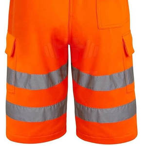 Short cargo de travail 100% polyester réfléchissant de haute qualité Prix bon marché Personnalisé Hommes 6 poches Service OEM écologique Solide - Product Image 6