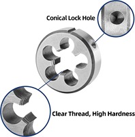 Fils de taraudage circulaires HSS G3/8 R3/4 pour tuyaux, outil de taraudage externe pour machine à tarauder, en pouces