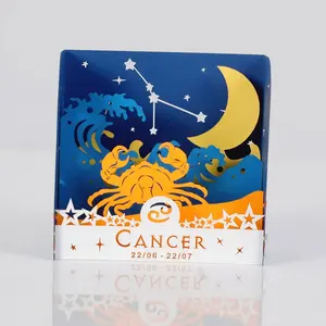 Custom Design Zodiac 3D popup greeting card CANCER for gifts shop or for businesses give to customers and employees