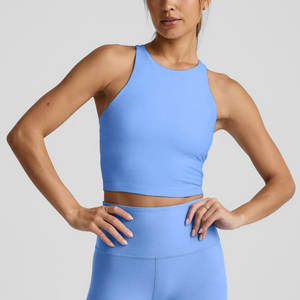 Haut de yoga pour femme, design unique, uni, teinture unie, prix raisonnable, manches, vêtements de sport pour femme, haut de yoga - Product Image 3