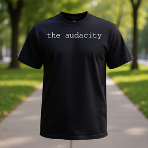 Maglietta promozionale Audacity con frase sardonica - Product Image 3