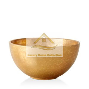 Cuenco de latón y Metal de lujo más vendido, suministro de comedor de mesa desechable, diseño elegante de flor y pájaro, sombra de Color dorado para - Product Image 4