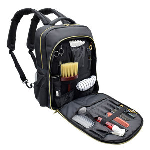 Sac à dos de barbier en cuir robuste sac de rangement pour outils fourre-tout portable pour outils de coiffure étui de résistance à l'usure - Product Image 5