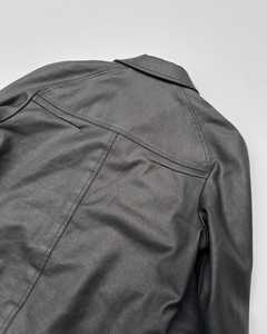 Chaqueta vaquera sencilla para hombre OEM al por mayor, top negro de manga larga, 100% algodón, estilo informal, acabado en invierno adecuado - Product Image 3