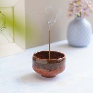 Cuenco de Incienso Japonés Tradicional con Quemador de Latón - Naranja 195g - Product Image 6