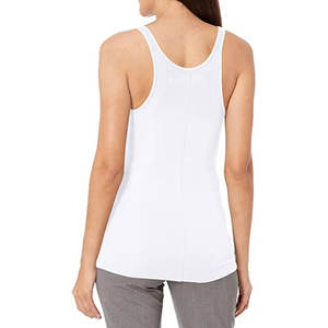 Algodón Poliéster Hecho Mujeres Tank Tops Sin mangas Gimnasio Ajustable Nueva llegada En stock Tallas grandes Algodón/Fibra de bambú Tank Tops - Product Image 6