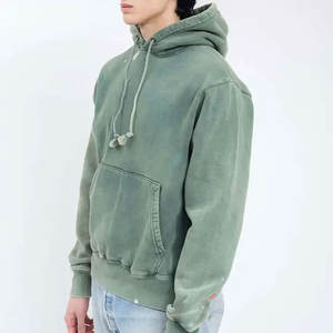 Sweat à capuche imprimé numérique 100% coton pour hommes, surdimensionné vintage, délavé au soleil, style délavé à l'acide pour l'hiver, au prix de gros - Product Image 2