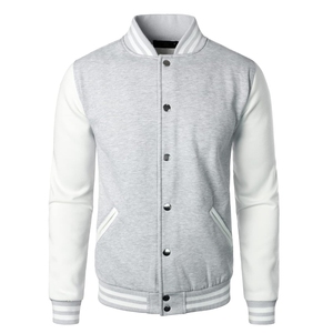 Veste universitaire de baseball à manches en cuir Blouson bombardier universitaire Letterman de baseball Veste universitaire de baseball universitaire en polyuréthane Veste de baseball pour hommes - Product Image 1