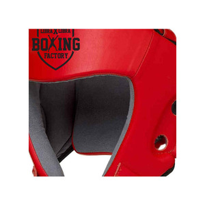 หมวกชกมวยสำหรับป้องกันศีรษะแบบมีสไตล์สีแดงและดำติดโลโก้ได้ตามต้องการ - Product Image 2