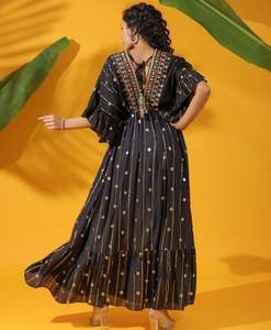 Vestido personalizado de alta moda Vestido casual largo elegante romántico para mujer - Product Image 4