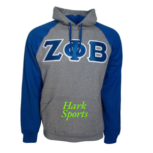 Sweat à capuche sororité femmes bloc de couleur appliques patchs de broderie avant poche kangourou Zeta Phi Beta manches longues sweats à capuche - Product Image 6