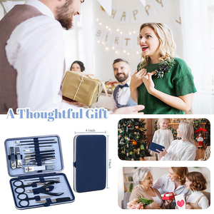 Wholesale Child-Sized Stainless Steel <b>Manicure</b> Pedicure Gift Set with Portable Classic Style ARISTON INTERNATIONAL <b>Kit</b> - Product Image 6