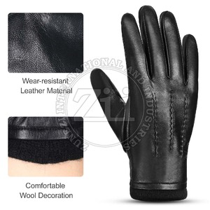 Gants en cuir décontractés d'extérieur les plus vendus – Chauds, respirants, légers et élégants pour l'hiver – Style uni pour les fêtes et les voyages - Product Image 5