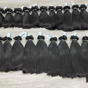 Extensiones de cabello humano vietnamita de trama sin procesar al por mayor, mechones de pelo liso natural - Product Image 4