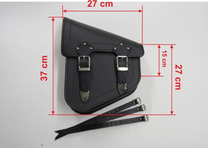 Bolsa trasera de motocicleta de cuero genuino marrón, basculante lateral izquierdo, alforja impermeable, bolsa de herramientas, bolsa de equipaje lateral - Product Image 5