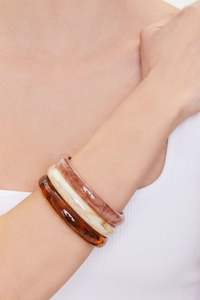 Joyería VERSÁTIL, pulsera acrílica de resina, brazalete exagerado, deslumbrante, Multicolor, ancho, Irregular, cuadrado, pulseras acrílicas - Product Image 4