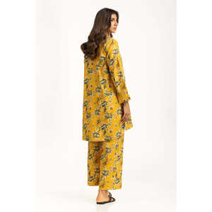 Conjunto Coordinado Estampado Crepe IPST-55234, Top Casual Moderno sin Cuello, Pantalones Cortos Tres Cuartos, Talla XL, Hecho de Tela Viscosa para Primavera/Verano - Product Image 1