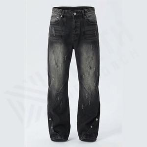 Nouveauté, jeans pour hommes OEM, pantalon d'été, design unique, style streetwear, denim de qualité, pantalon en gros, couleur personnalisée - Product Image 1