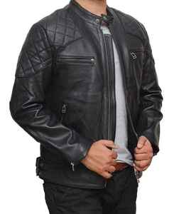 New Fashion Custom Men's Coated <b>Canvas</b> Leather <b>Jackets</b> Zipper Front Logo Casual Street Wear Anti-Shrink Top Trending Unique - Product Image 4