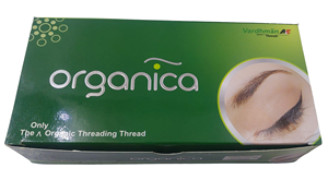 Boîte de fil à sourcils professionnelle Organica 8 bobines de coton biologique pour le filetage des sourcils Outil d'épilation à coudre haute résistance - Product Image 3
