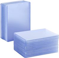 50 Set Kotak Pelindung Kartu Permainan Papan 3'x4' Top Loader+35pt Plastik Keras Canggih Cetak Warna Penuh untuk Hadiah