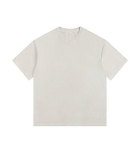 2025 Nueva camiseta Unisex 260g 100% algodón Premium lavado personalizado Logo camiseta para hombres - Product Image 4