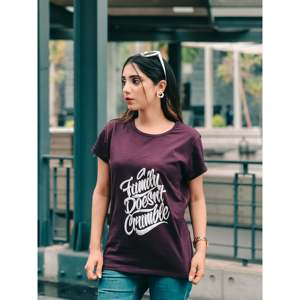 Camisetas de manga corta en relieve-La familia no se derrumba - Product Image 2