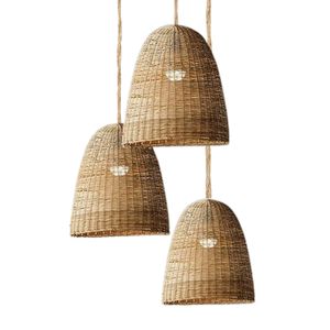 โคมไฟไม้ไผ่วินเทจแบบเรียบง่ายเฟอร์นิเจอร์งานฝีมือ - Product Image 1