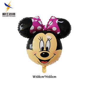 ミッキー・ミニーマウス型バルーン ハッピーバースデー パーティーデコレーション ミニヘッド風船 - Product Image 6