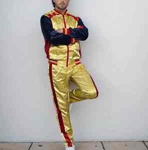 Ropa personalizada para hombre, conjunto de chaqueta y pantalones cortos para correr, 2 piezas, cremallera, poliéster, rompevientos, ropa de calle, chándal - Product Image 6