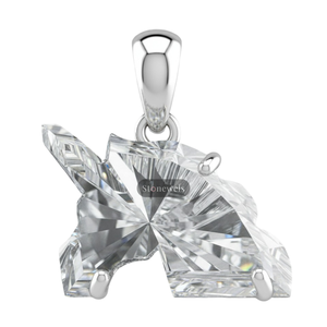 Plata de Ley 925, Idea de Regalo de Navidad para Mamá, Papá, Esposa, Esposo, Joyería Fina Personalizada con Diamantes, Colgantes y Dijes de Unicornio - Product Image 1