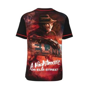 เสื้อกีฬาเบสบอลมีกระดุมเสื้อสีดำพิมพ์ลายออกแบบได้ตามต้องการชุดกีฬาซอฟต์บอลเสื้อเจอร์ซีย์ระบายอากาศ - Product Image 3