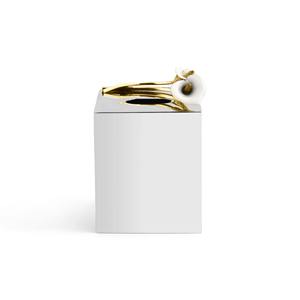 Boîte à mouchoirs en métal taille moyenne maison et hôtel Ware meilleure qualité élégant porte-serviettes de salle de bain accessoire de vaisselle élégant - Product Image 5